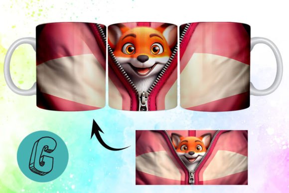 Charming Fox Design for Your Valentine Crafts