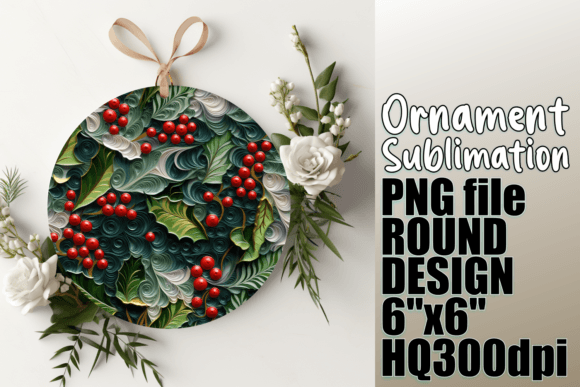Seasonal 3D Circle Elegance: A Premium Design Asset